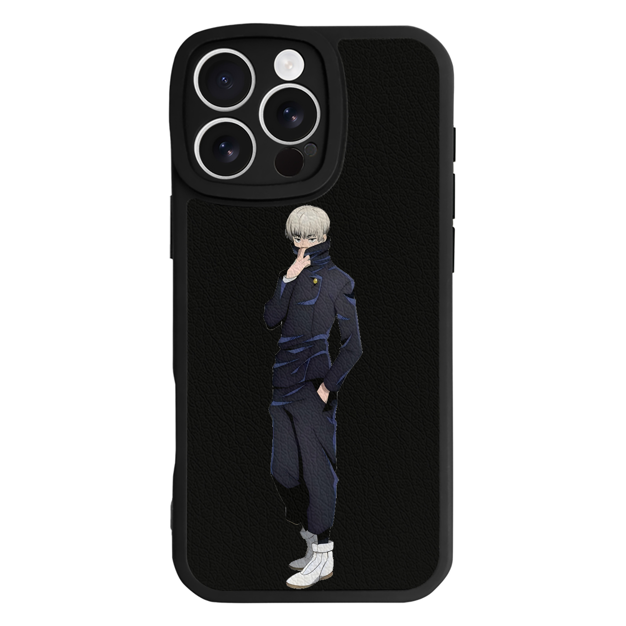 （画像用） 呪術廻戦 Jujutsu Kaisen 【iPhone 16シリーズ対応】シリコンスマホケース（レザー調） 材質：シリコン